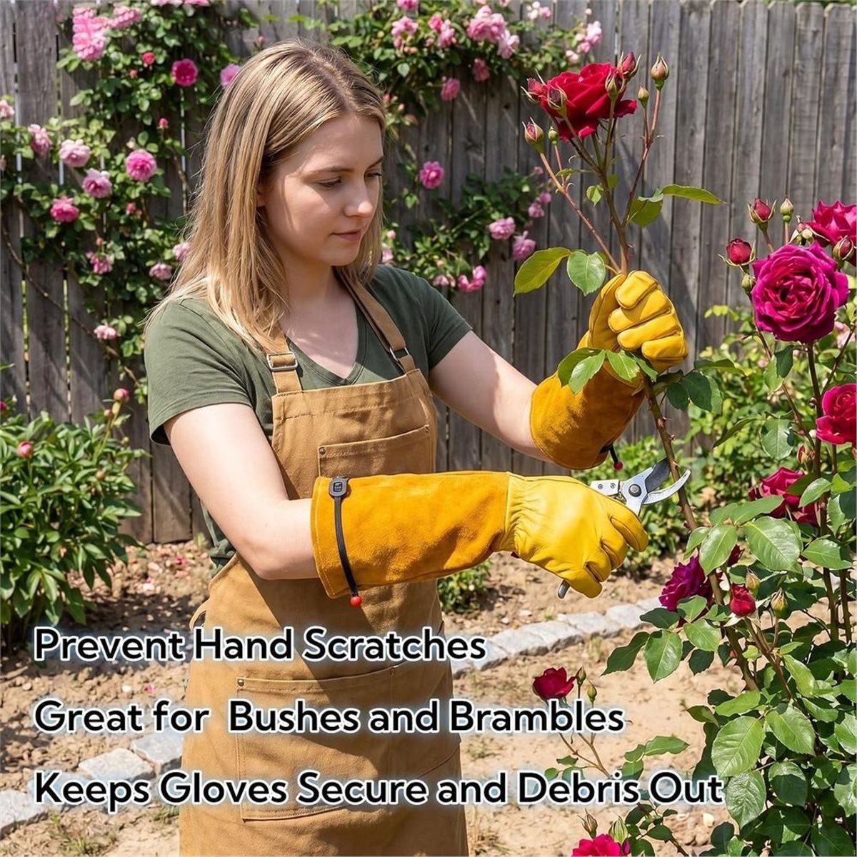 Gardening Gloves Thorn Proof Leather - Rękawice ogrodnicze odporne na kolce dla