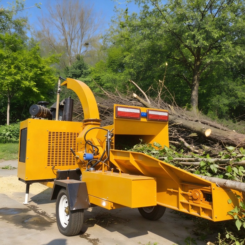 Garden Branch Shredder Wood Chipper - Wysokowydajna, mobilna maszyna do rozdrabniania drewna,