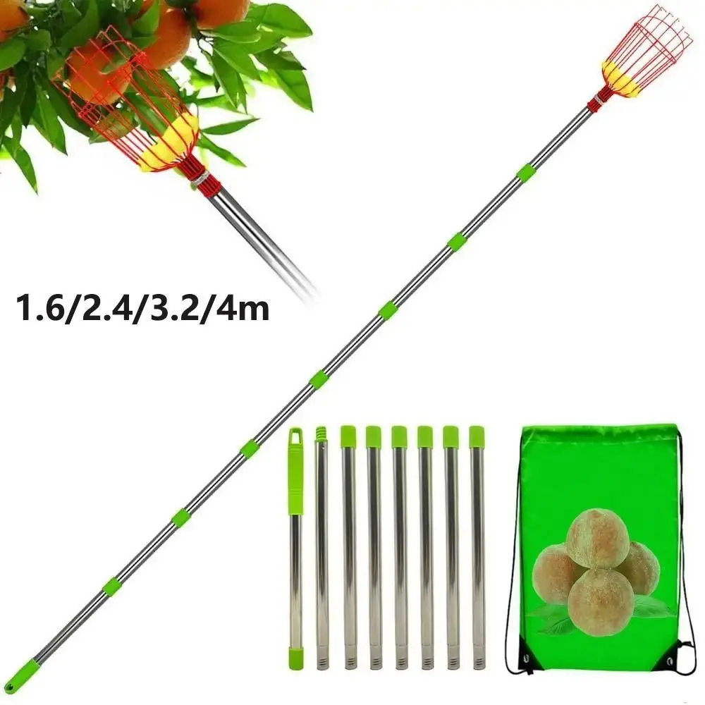 Fruit Picker Basket Telescopic Pole - Kosz do zbierania owoców na drążku,