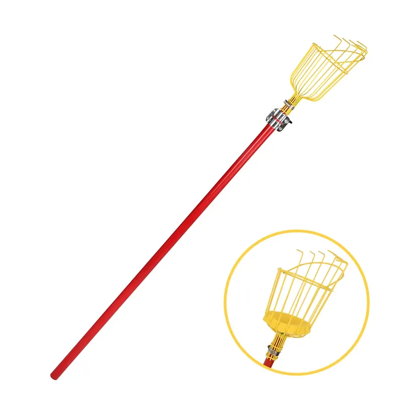 Fruit Picker Basket Telescopic Pole - Przenośny metalowy zbierak do owoców Winslow
