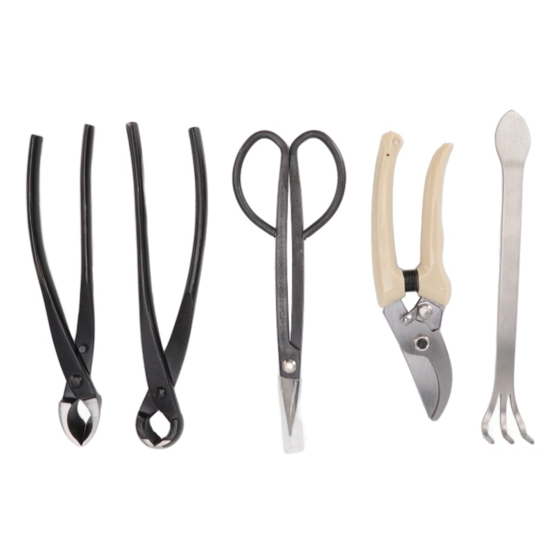 Bonsai Tool Set Stainless Carbon Steel - 5-częściowy zestaw narzędzi do bonsai: nożyczki
