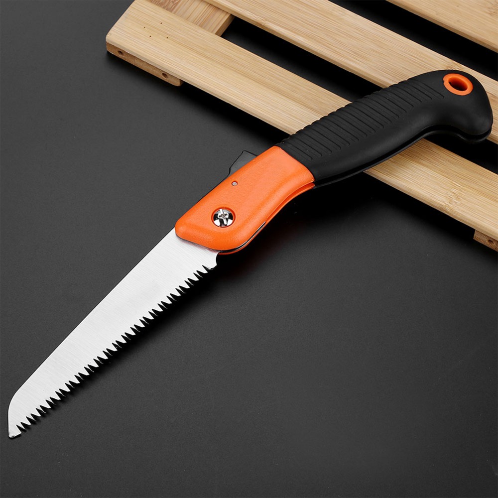 Pomarańczowa składana piła do  – Pruning Saw Folding Hand Saw Tree recenzja i cena