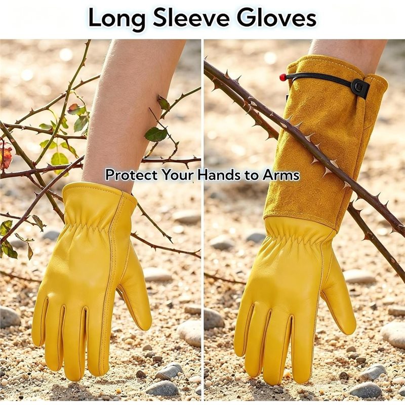 Rękawice skórzane B23B z długi – Gardening Gloves Thorn Proof Leather recenzja i cena
