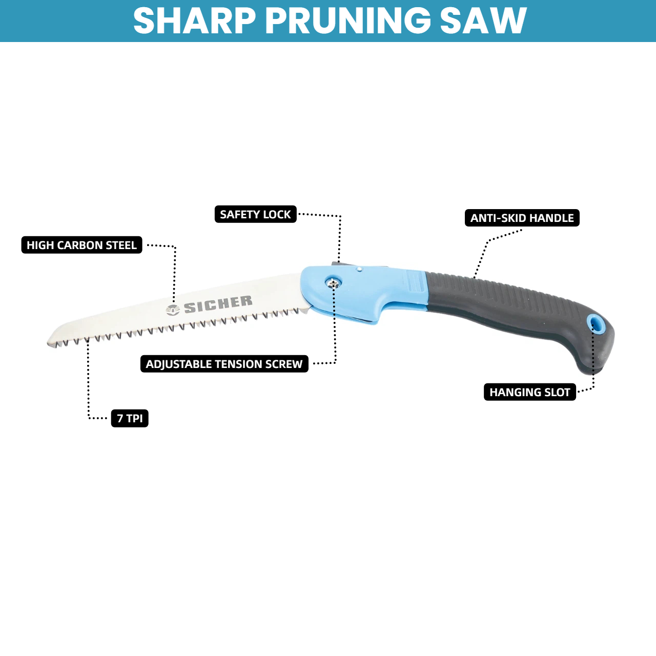 Piła składana do przycinania,  – Pruning Saw Folding Hand Saw Tree recenzja i cena