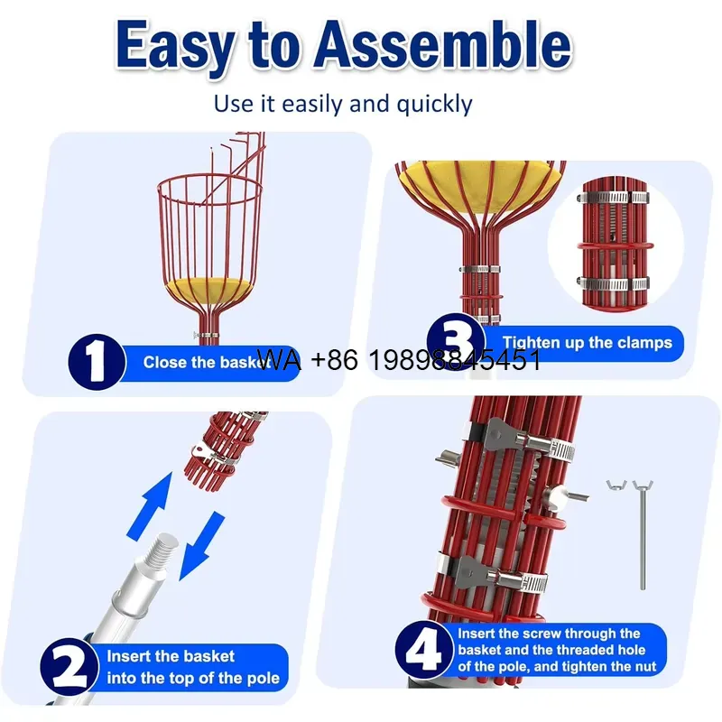Wmwmnu – teleskopowa drążek do – Fruit Picker Basket Telescopic Pole recenzja i cena