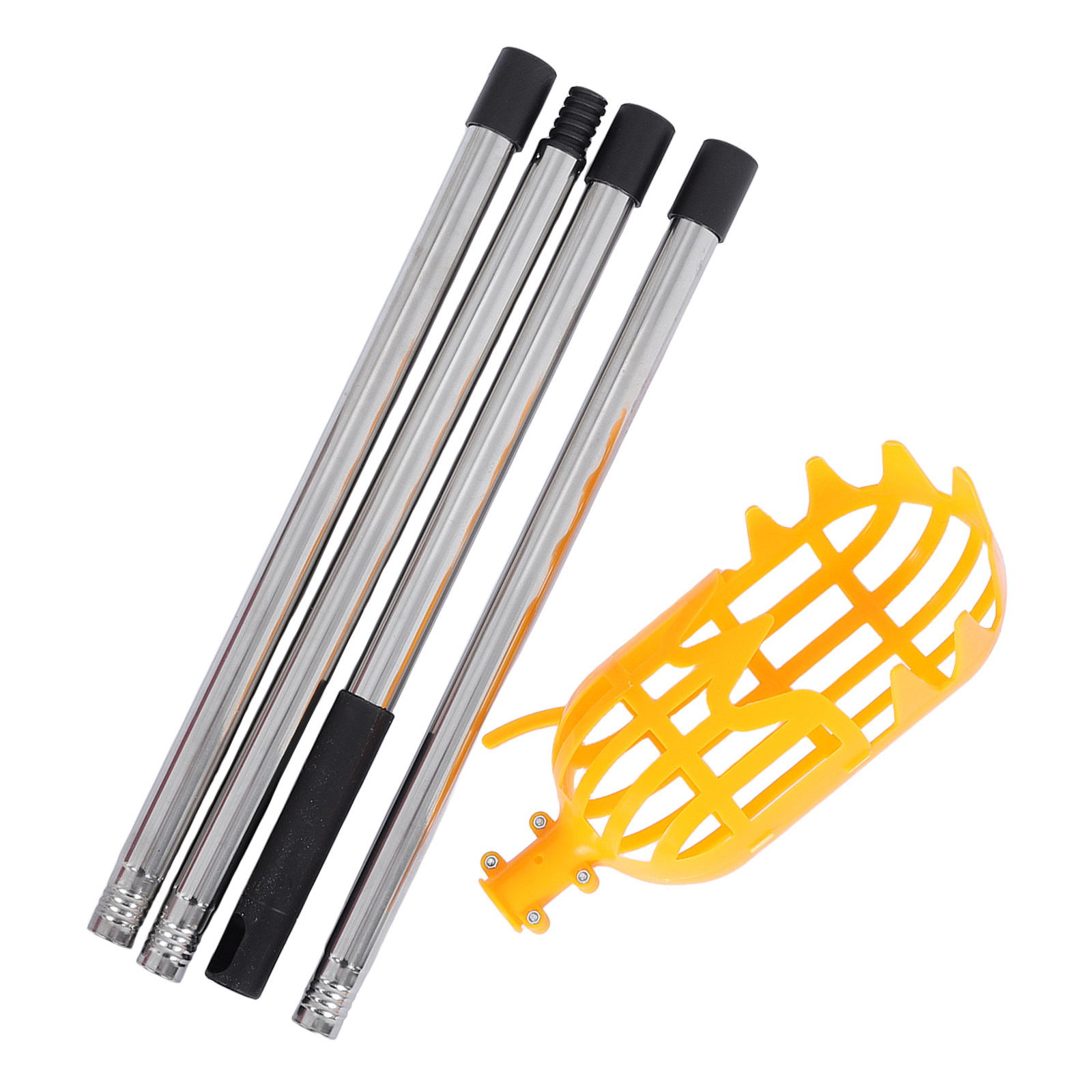 1 zestaw uniwersalnego drążka  – Fruit Picker Basket Telescopic Pole recenzja i cena