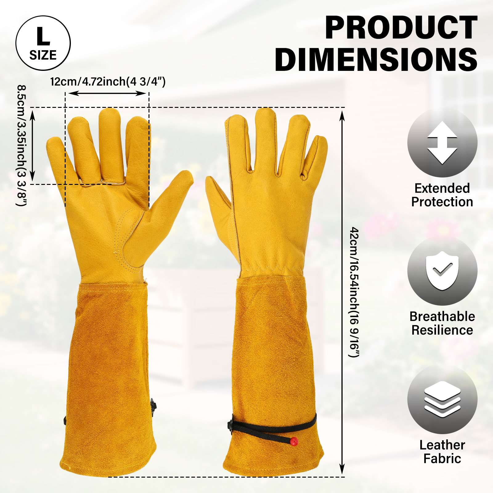 Długie rękawice ogrodnicze z r – Gardening Gloves Thorn Proof Leather recenzja i cena