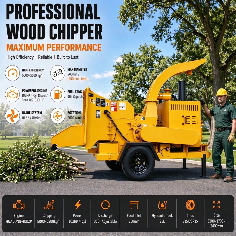 Wysokowydajna, mobilna maszyna – Garden Branch Shredder Wood Chipper recenzja i cena