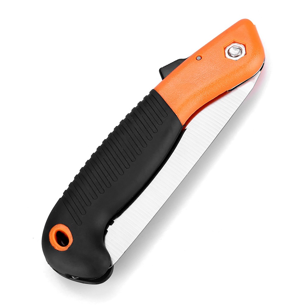 Pomarańczowa składana piła do  – Pruning Saw Folding Hand Saw Tree recenzja i cena