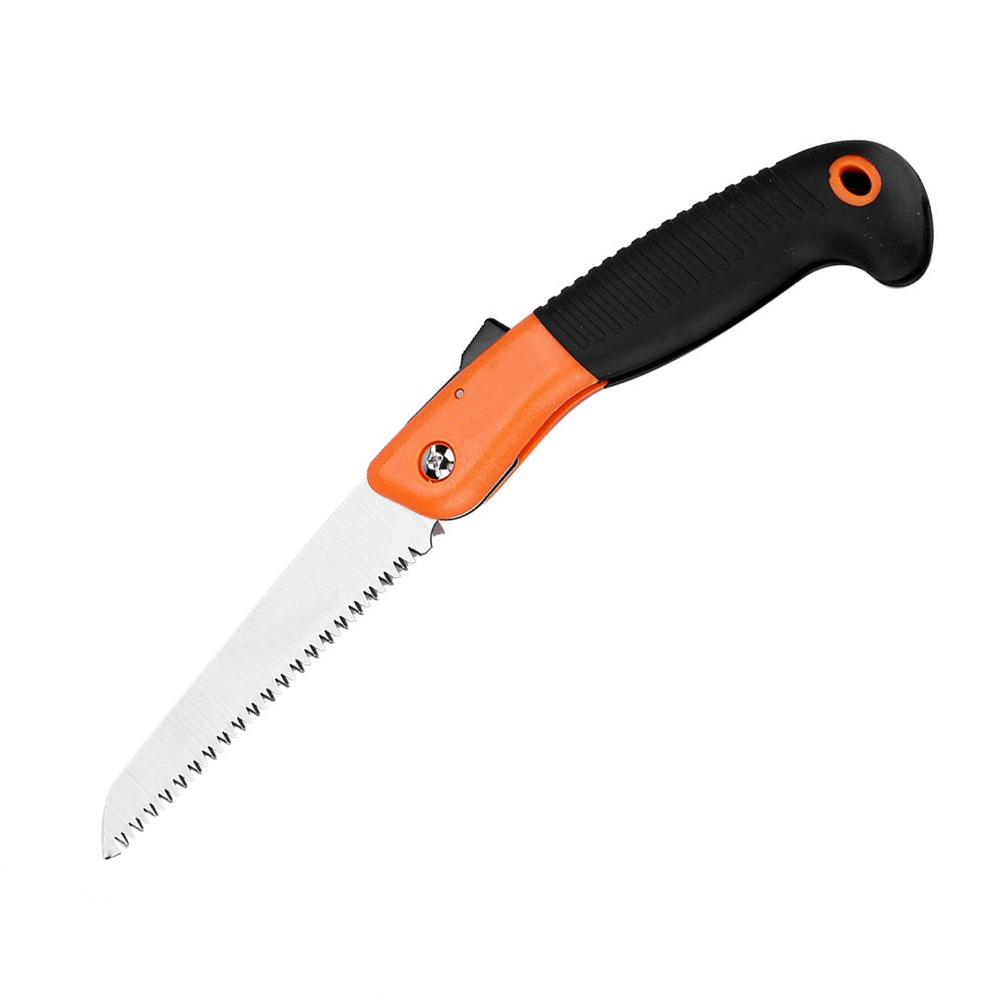 Pomarańczowa składana piła do  – Pruning Saw Folding Hand Saw Tree recenzja i cena