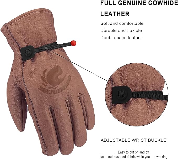 Rękawiczki skórzane ze skóry b – Gardening Gloves Thorn Proof Leather recenzja i cena