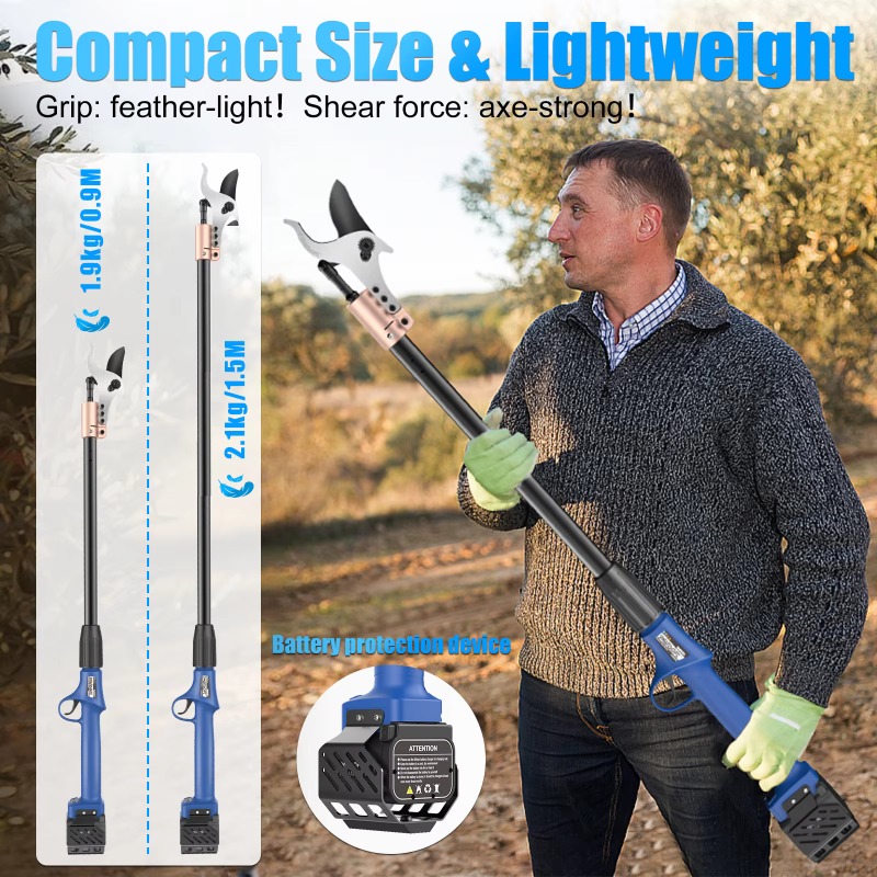 Elektryczna sekatora do gałęzi – Electric Pruner With Extension Pole recenzja i cena