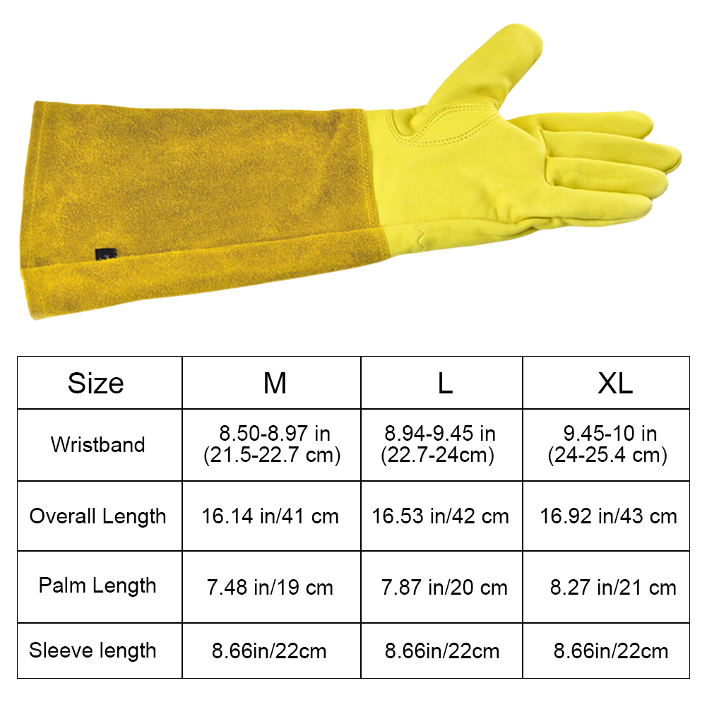1 Para Długich Rękawic Ogrodni – Gardening Gloves Thorn Proof Leather recenzja i cena