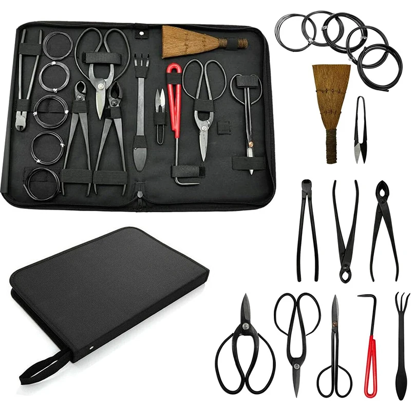Zestawy narzędzi do bonsai 15  – Bonsai Tool Set Stainless Carbon Steel recenzja i cena