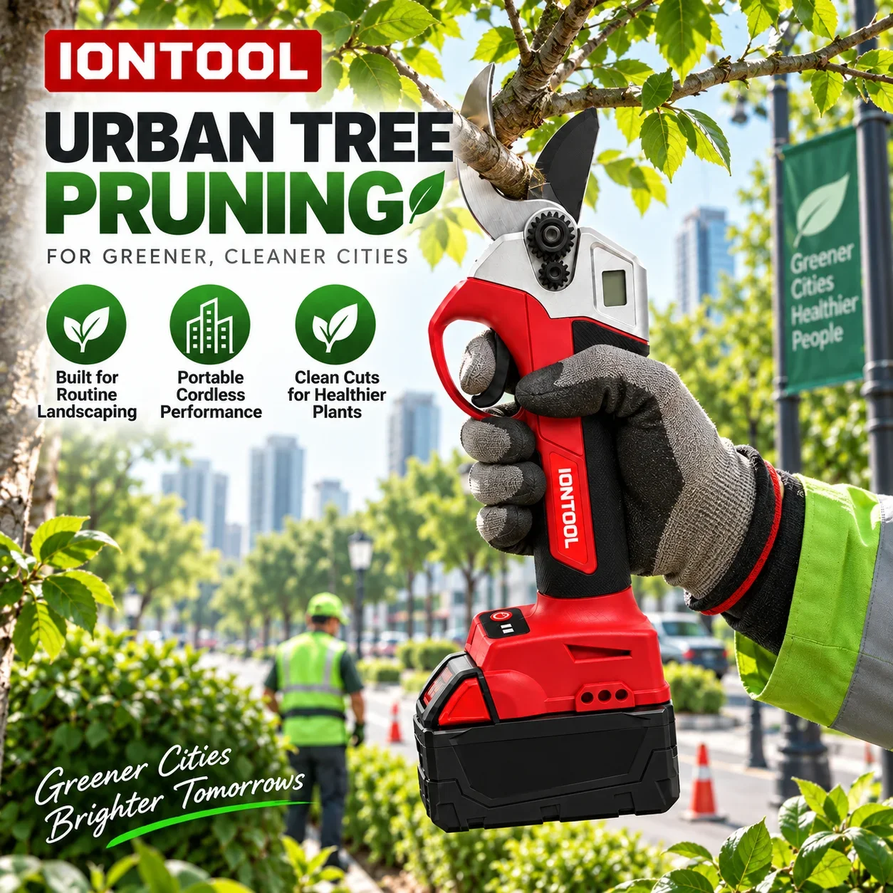 IONTOOL – akumulatorowe, elekt – Cordless Electric Pruning Shears 30Mm recenzja i cena