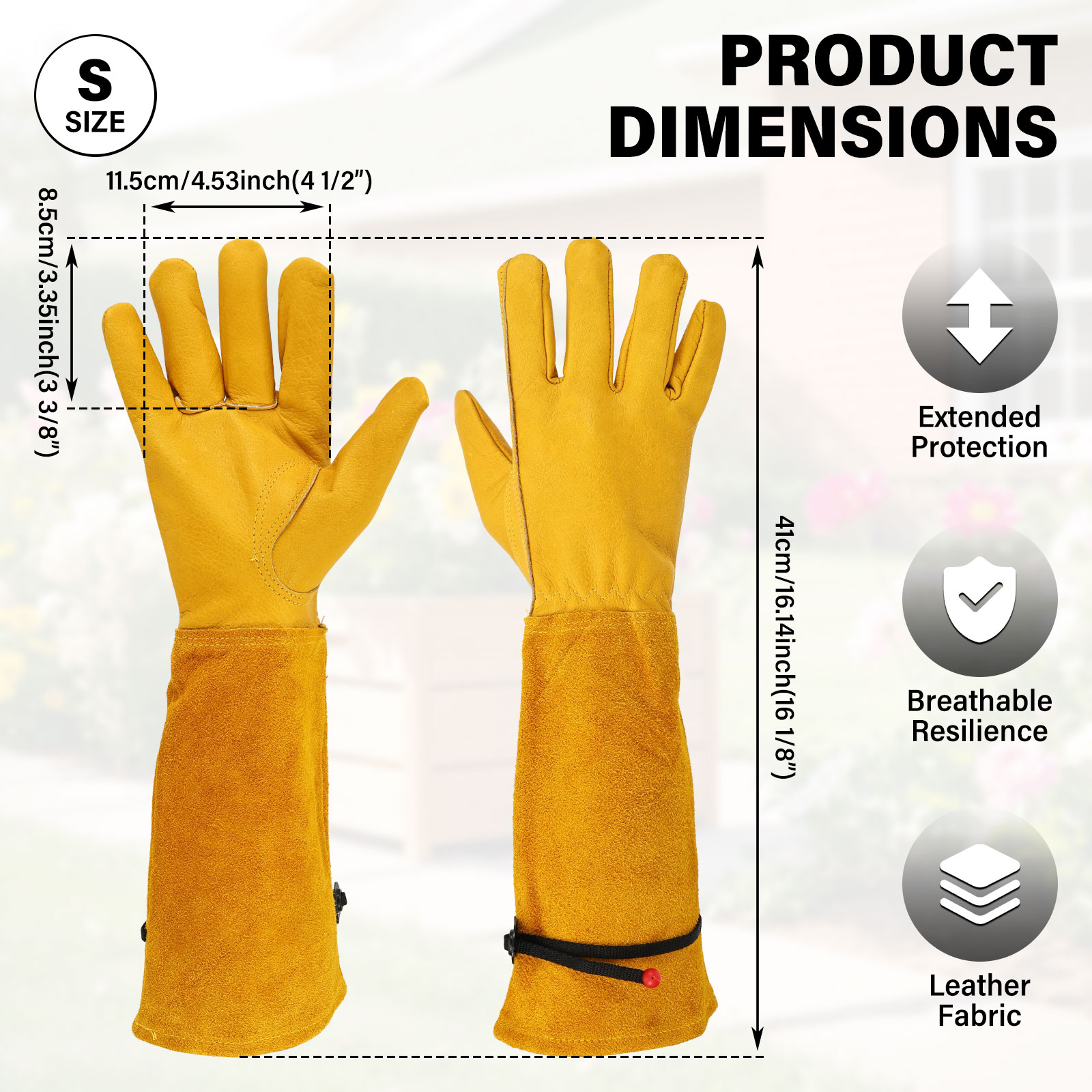 Długie rękawice ogrodnicze skó – Gardening Gloves Thorn Proof Leather recenzja i cena