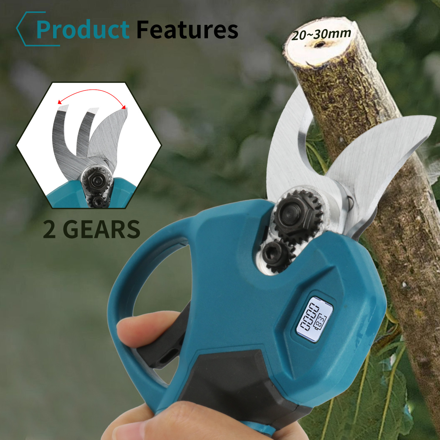 Akumulatorowe nożyce do gałęzi – Cordless Electric Pruning Shears 30Mm recenzja i cena