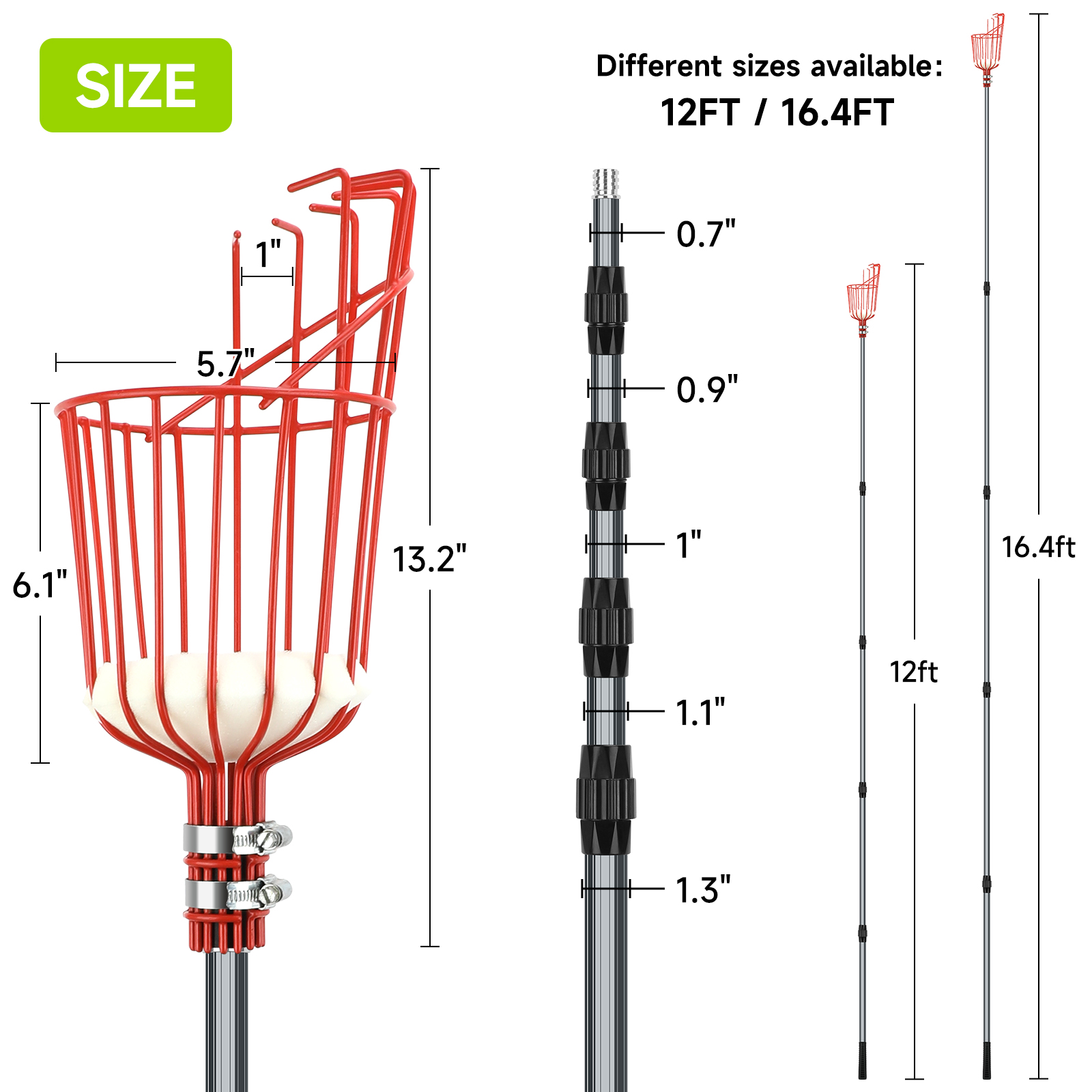 Narzędzie do zbierania owoców, – Fruit Picker Basket Telescopic Pole recenzja i cena