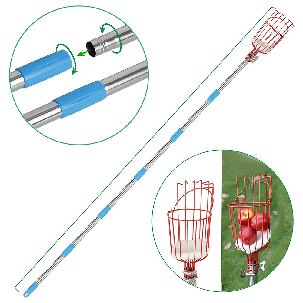 Długa teleskopowa rączka do zb – Fruit Picker Basket Telescopic Pole recenzja i cena