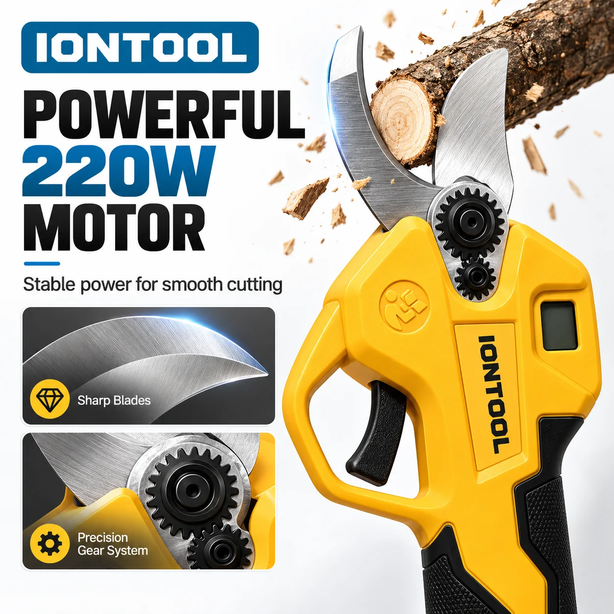 IONTOOL – akumulatorowe, elekt – Cordless Electric Pruning Shears 30Mm recenzja i cena