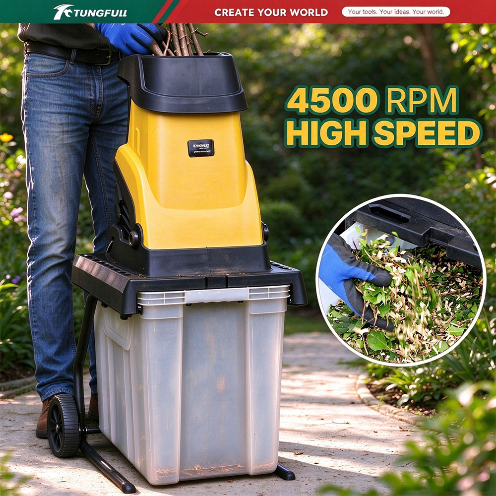 Elektryczna kruszarka do drewn – Garden Branch Shredder Wood Chipper recenzja i cena