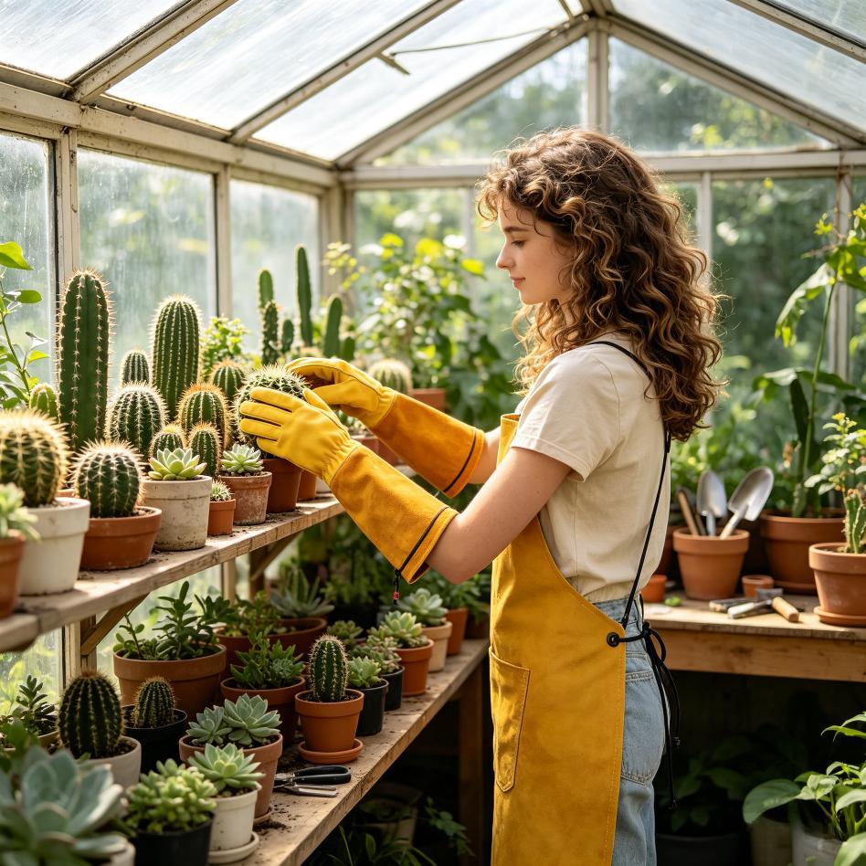 Rękawice ogrodnicze skórzane o – Gardening Gloves Thorn Proof Leather recenzja i cena
