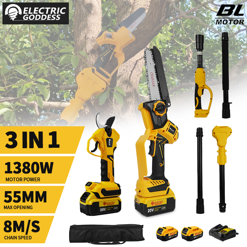 Elektryczna Sekatorka Bogini,  – Electric Pruner With Extension Pole recenzja i cena