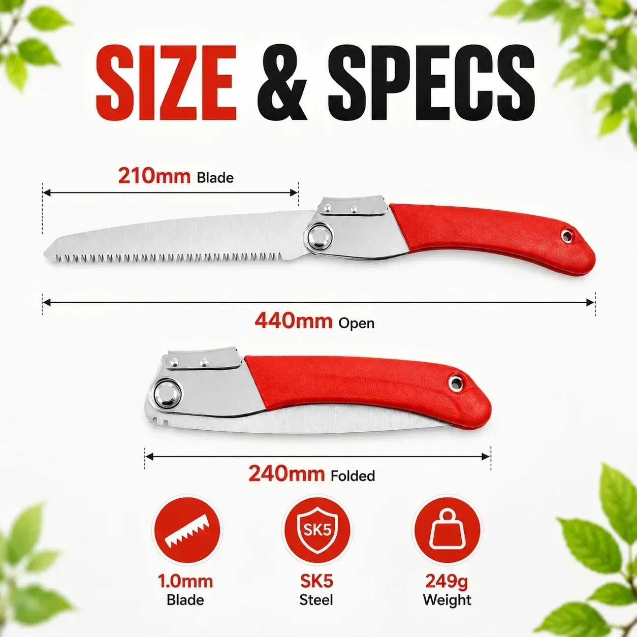Składana piła do przycinania 2 – Pruning Saw Folding Hand Saw Tree recenzja i cena